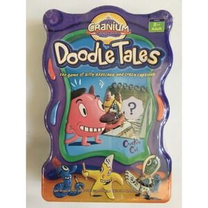 Cranium Doodle Tales The Game of Silly Sketches & Crazy Captions SEALED in Tin